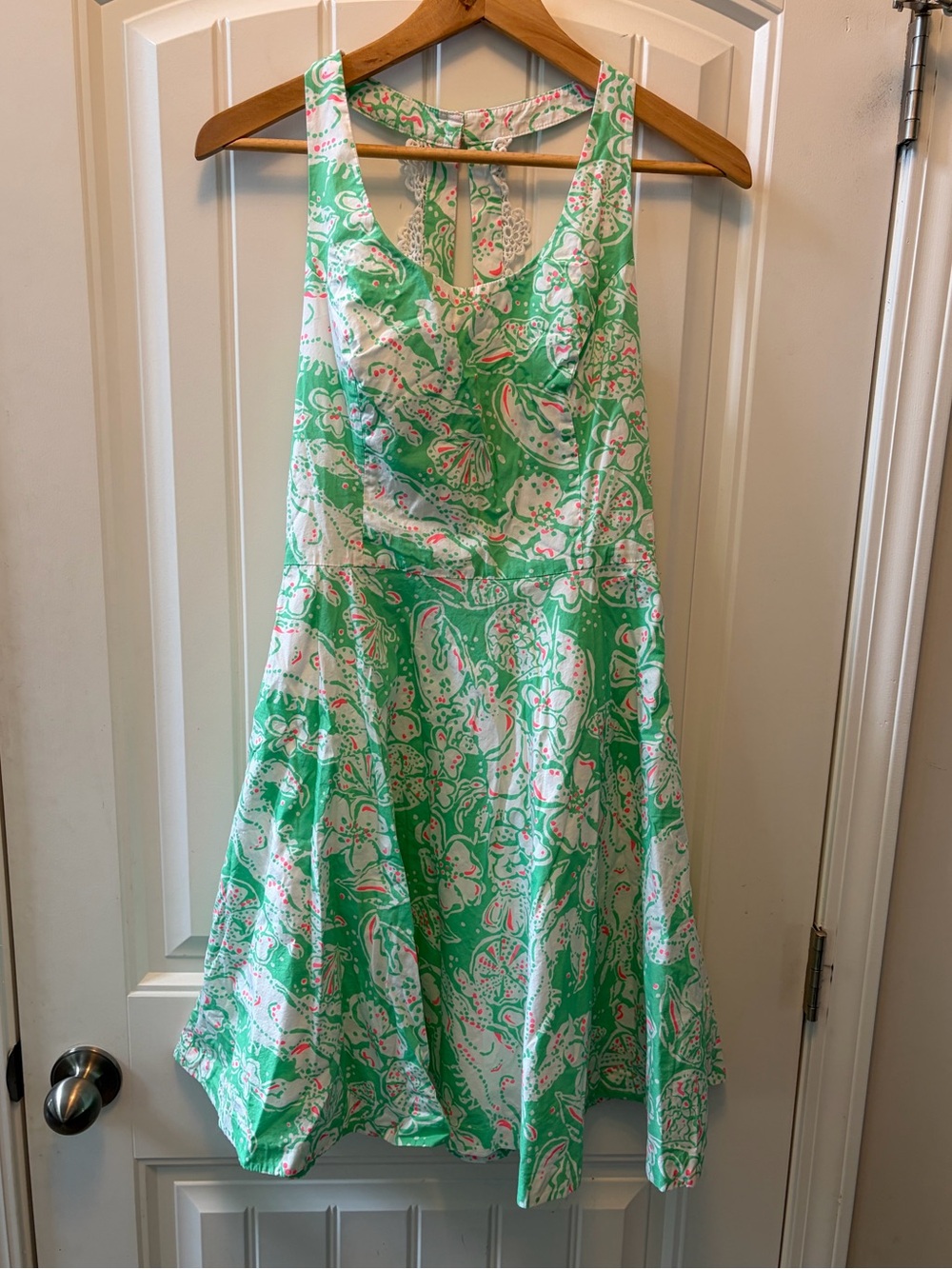 Lilly Pulitzer Zo Beach Bash Racerback Dress Glenda Green Women’s Size 4